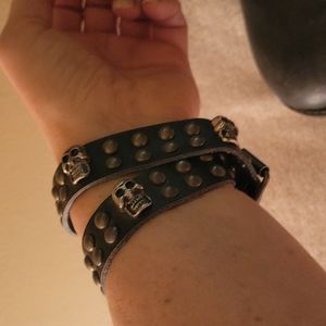Skull bracelets or boot wraps